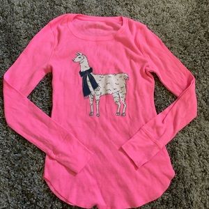 🦋(3/$15) OLD NAVY llama pajama shirt
